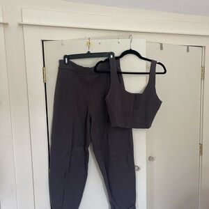 Women's Gray Pants & Jumpsuit Set